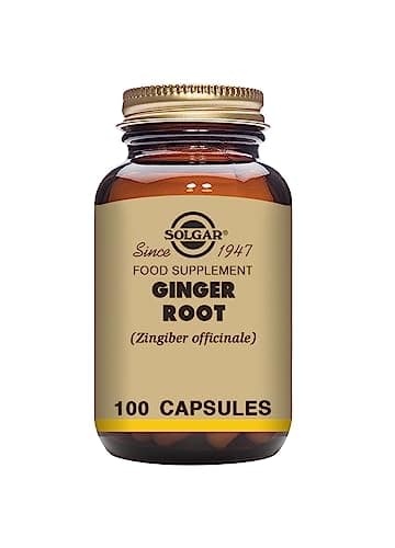 Image of Solgar SFP Ginger Root Extract - Herbal Supplement - Vegan - 100 Vegetable Capsules, Brown