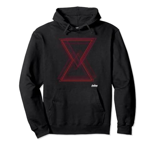 Image of Marvel Avengers Infinity War Black Widow Geo Logo Pullover Hoodie