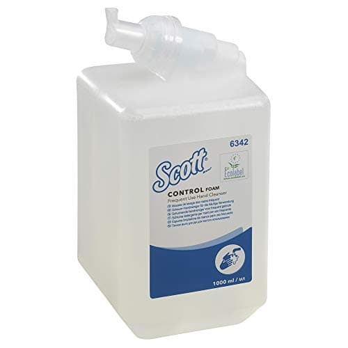 Image of Scott® Control™ Foam Hand Cleanser 6342, Unscented Foaming Hand Soap for Frequent Use, Gentle, Eco-Certified Refill – 1 x 1L Clear Wash Cassette