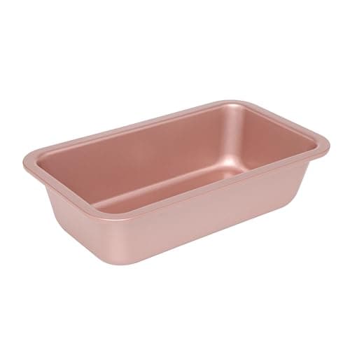 Image of Wiltshire Rose Gold Loaf Pan, PFOA PTFE Free, Robust Baking Pan, Non-Stick Coating, Bakeware for Banana Bread, Cake Mould, 24x13x6.5cm