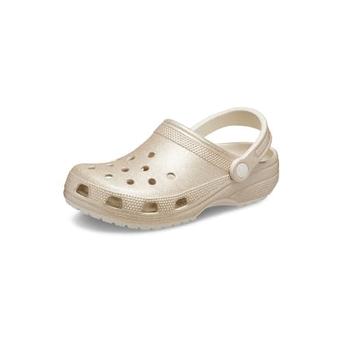 Image of Crocs Unisex Clog,Classic Glitter Clog,Champagne Glitter, 8 UK Men/ 9 UK Women