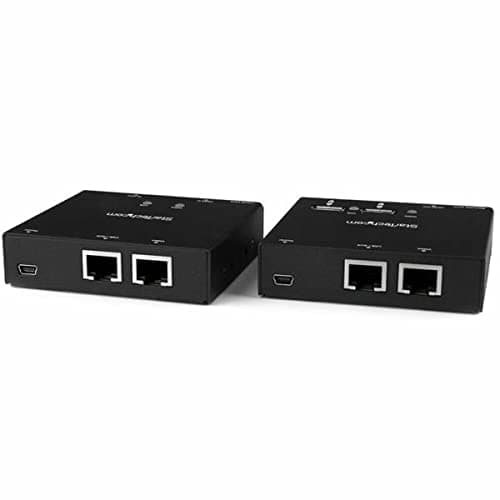 Image of StarTech.com ST121USBHD HDMI Over CAT6 Extender with 4-Port USB Hub, Remote HDMI Over CAT5 or CAT6, 165 ft (50 m), 1080p