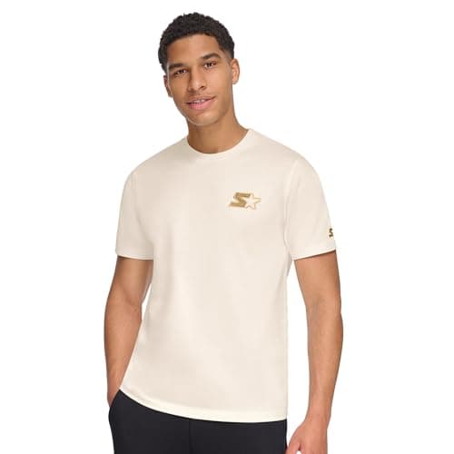 Image of Starter Men's Soft Embriodered T-Shirt, Vintage White, XXL