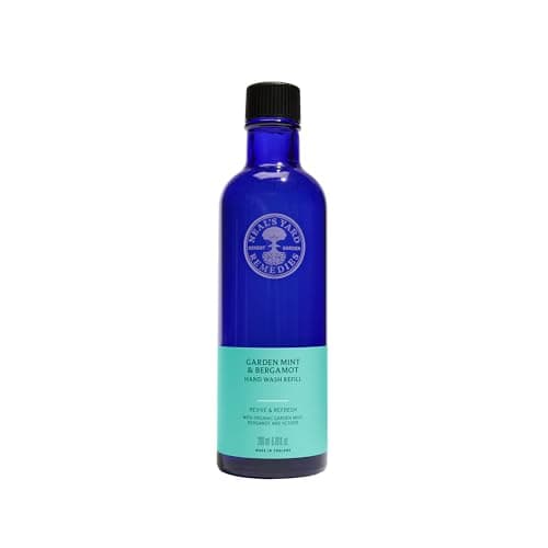 Image of Neal's Yard Remedies Garden Mint & Bergamot Essential Oils Hand Wash – No Pump | Vegan Hand Wash Made with Organic Ingredients | Protects Skin from Dryness | 200ml