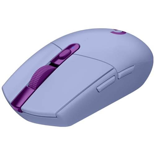 Image of Logitech G305 Lightspeed Wireless Gaming Mouse, HERO Sensor, 12,000 DPI, Lightweight, 6 Programmable Buttons, 250h Battery Life, On-Board Memory, Compatible with PC/Mac - Lilac (German Packaging)