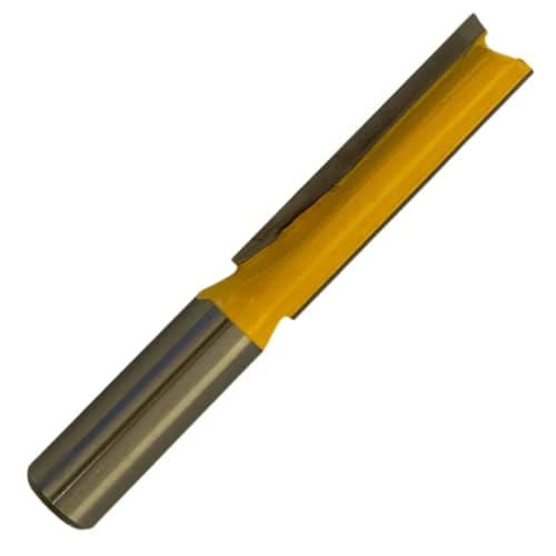 Image of Rennie Tools - 1/2" Cutting Diameter x 1/2" Shank x 50mm Flute Extra Long TCT Tipped 2 Flute Straight Router Kitchen Worktop Cutter Bit. Compatible With Makita Bosch Trend Katsu Dewalt Router Etc
