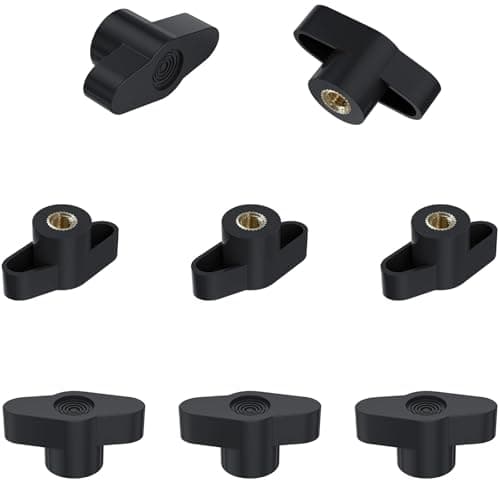Image of 8 PCS Clamping Handle Quick Release Screws Nuts Knobs (M6)