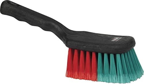 Image of Vikan 522752 Vehicle Brush with Short Handle, Soft/Split, Black, 275mm Length, 95mm Width, 115mm