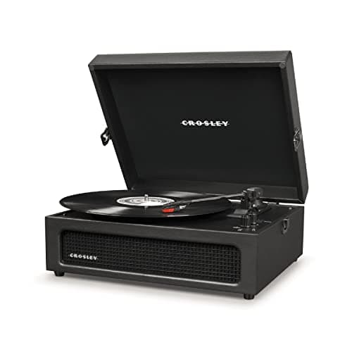 Image of Crosley Voyager Three-Speed Turntable with Built-In Stereo Speakers, Bluetooth and Pitch Control - Black