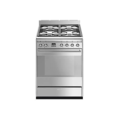 Image of Smeg Concert 60cm Dual Fuel Cooker - Stainless Steel