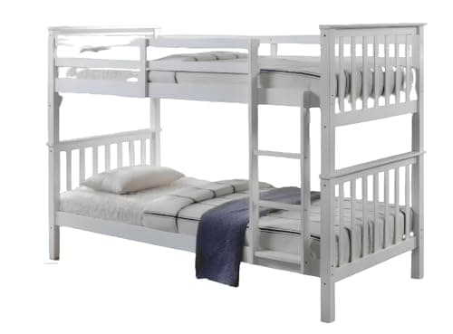Image of IE INTERIOR EMPORIUM Lily Space-Saving Wooden Bunk Bed – Durable Bunk Beds for Kids – Sturdy and Safe Bunk Bed for Siblings & Sleepovers (Grey)