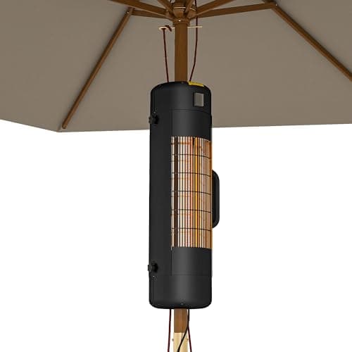 Image of Outsunny Patio Parasol Heater, Electric Umbrella Mounted Heater for 25-70 mm Poles