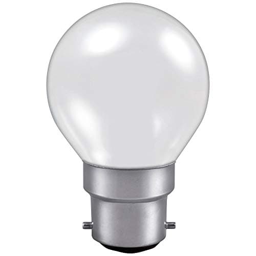 Image of 10 X 40 WATT BC (B22) BAYONETTE Cap Pearl Golf Ball Round Lamps Light Bulbs