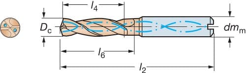 Image of Sandvik Coromant R840-0510-30-A1A1220 CoroDrill Delta-C Solid Carbide Drill