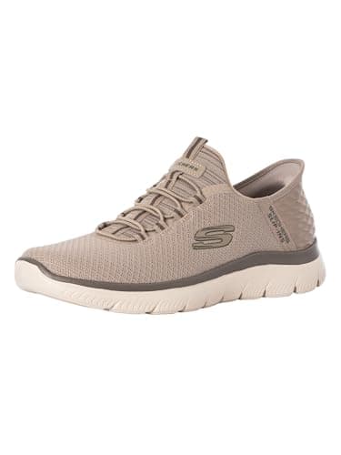 Image of Skechers Men's Slip-Ins Summits High Range Trainers, Taupe, 9 UK