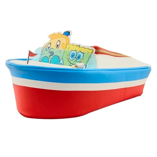 Image of Loungefly - SpongeBob Squarepants in Boat - 25th Anniversary - Crossbody Bag - Premium Vegan Leather - Gift Idea - Official Merchandise - for Boys, Girls Men and Women