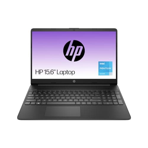 Image of HP 15.6" Laptop | Intel Pentium Silver N5030 | 4 GB RAM | 128 GB SSD | Intel UHD Graphics 605 | FHD Display | Long battery Life | MS 365 Personal 12 month incl | Win 11 | Jet Black | 15s-fq0004na