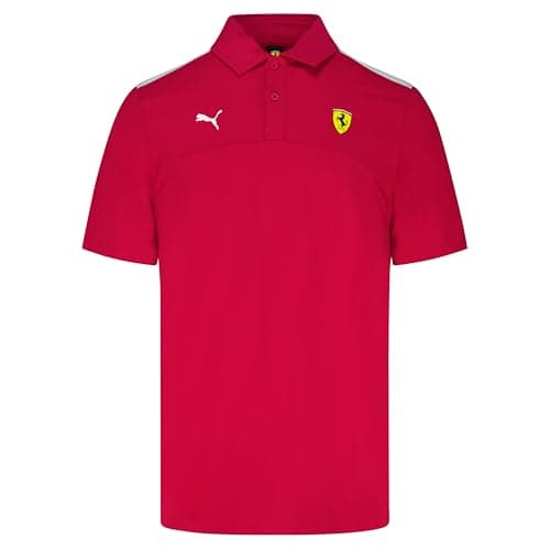 Image of PUMA Scuderia Ferrari F1 Men's Classic Polo - Red - Size: L