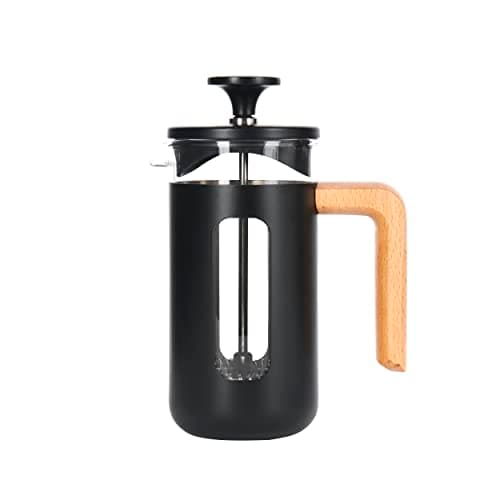 Image of La Cafetière Pisa Stainless Steel Cafetière, Three Cup, Black, Gift Boxed, 35 ml
