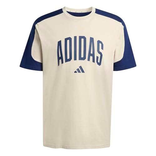 Image of adidas Men's Collegiate T-Shirt, Wonder Alumina/Dark Blue, XXL