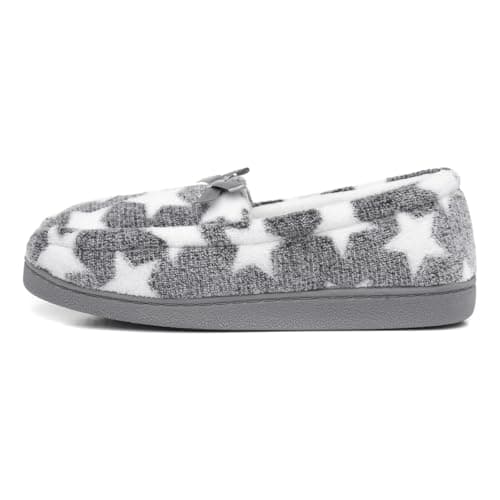 Image of The Slipper Company Grey Womens Moccasin Slipper - Size 3 UK - Grey