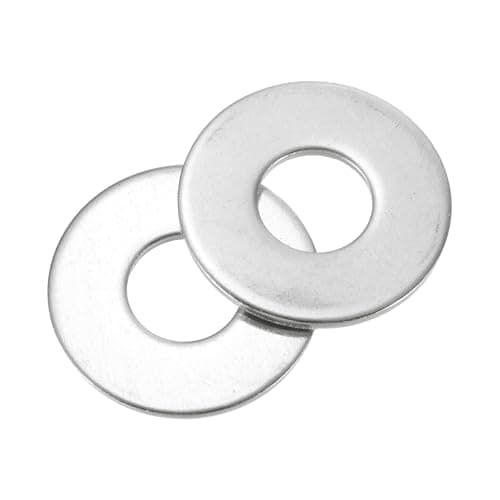 Image of sourcing map 25Pcs M14 304 Stainless Steel Flat Washers Plain Washer 14mm ID 30mm OD 2mm Thick Flat Spacers for Screws Bolts Garden Faucet Plumbing Repair, Silver