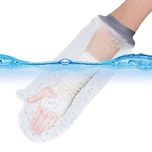 Image of COMFYTHERA Waterproof Arm Cast Cover for Shower Hand Wound Protector Bath Adult Watertight Cast Bag Showering for Surgery Bandage Broken Hand,Wrist,Finger, Elbow Reusable Durable (B-Short Arm)