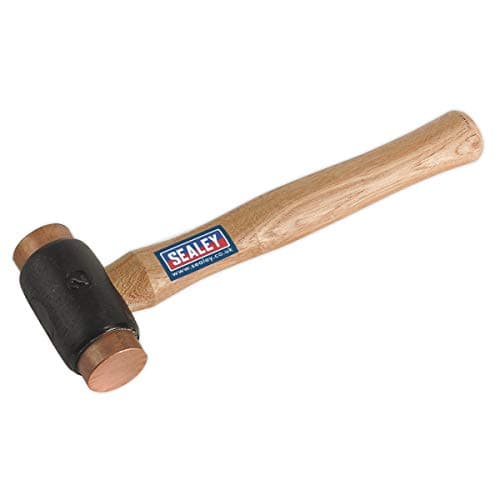 Image of Sealey Cfh03 Copper Faced Hammer 2.75Lb Hickory Shaft