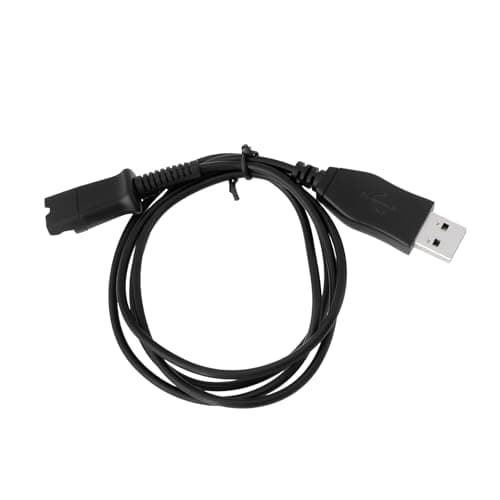 Image of ECSiNG USB Adapter Connects Headset to PC Compatible with Plantronics Quick Disconnect QD Wired Headset