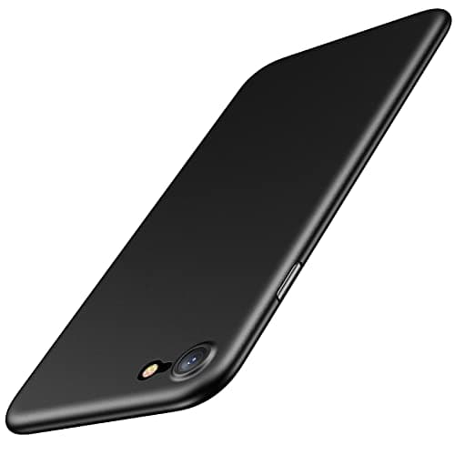 Image of JETech Ultra Slim Case for iPhone SE 3/2 (2022/2020 Edition), iPhone 8/7, 4.7-Inch, Camera Lens Full Protection, Lightweight Matte Finish PP Hard Minimalist Cover (Black)
