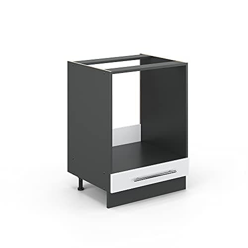 Image of Vicco Oven housing cabinet Fame-Line, White High Gloss, 60 cm without worktop, for combination with other modules from the Fame-Line series