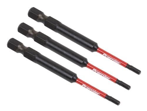 Image of Sealey 3pc 75mm Hex 2.5mm Impact Power Tool Bit Set - AK8260