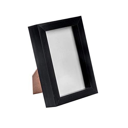 Image of Nicola Spring 3D Shadow Box Photo Frame - 4 x 6 (10 x 15cm) - Pack of 1 - Black 3D Photo Frame Picture Frame Box Small Portrait Display Case for Crafts, Keepsakes, Wedding, Graduation