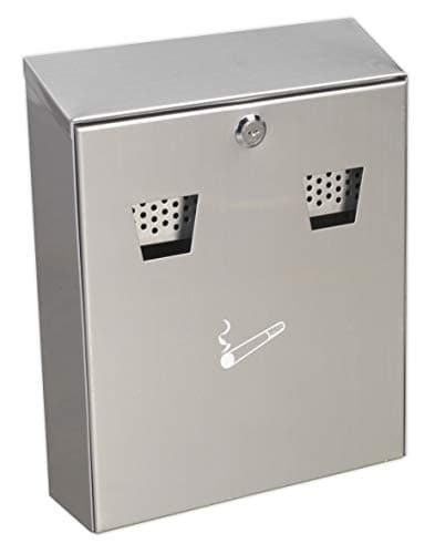 Image of Sealey Rcb02 Cigarette Bin Wall Mounting Stainless Steel