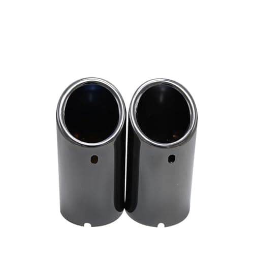 Image of Muffler tailpipes For A1 A3 A4 A4L A5 Q5 B8 Car exhaust tailpipe muffler sliding type Car tailpipes(B Black)