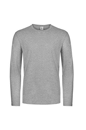 Image of B&C E190 Men's Long Sleeve T-Shirt - Sport Grey - L
