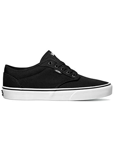 Image of Vans Men's Mn Atwood Sneaker, Black Canvas Black White, 6.5 UK