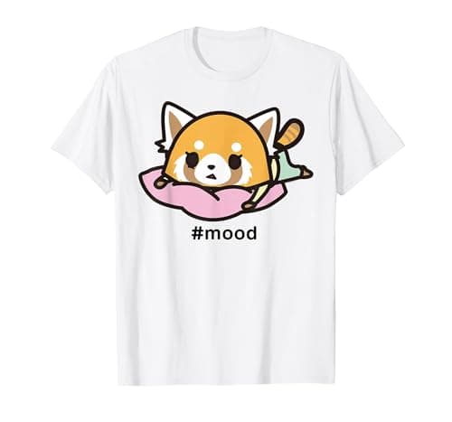 Image of Aggretsuko Mood T-Shirt T-Shirt, Men, White, 3X-Large
