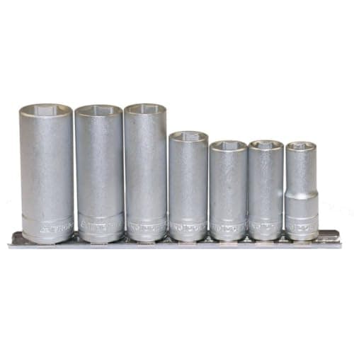 Image of Teng M3807 8 Piece Clip Rail Socket Set Metric - 3/8in Square Drive