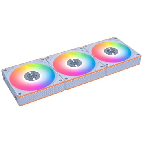Image of Lian Li UNI FAN CL120 Triple Pack – 120mm ARGB PWM Fans, White, Wireless Daisy-Chain, Controller-Free, Modular Design, High Airflow & Low Noise