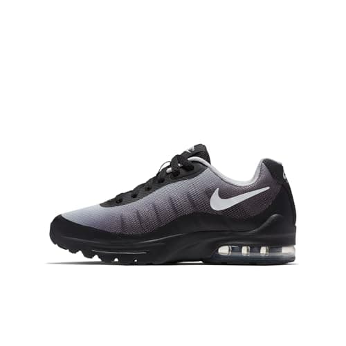 Image of Nike Men's Air Max Invigor Print (Gs) Running Shoes, Black White Wolf Gre 001, 4 UK