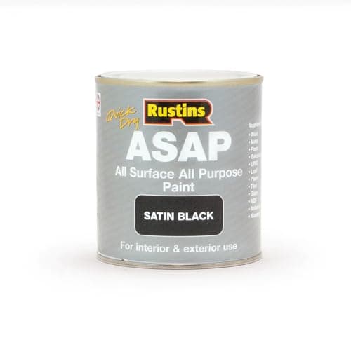 Image of RUSTINS ASAP Paint Black 500ml