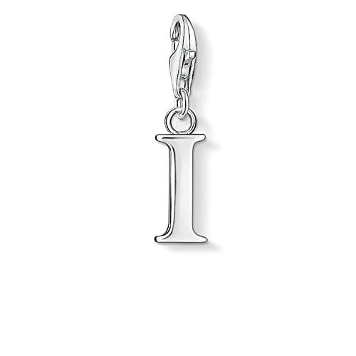 Image of Thomas Sabo Women Charm Pendant Letter I Charm Club 925 Sterling Silver 0183-001-12