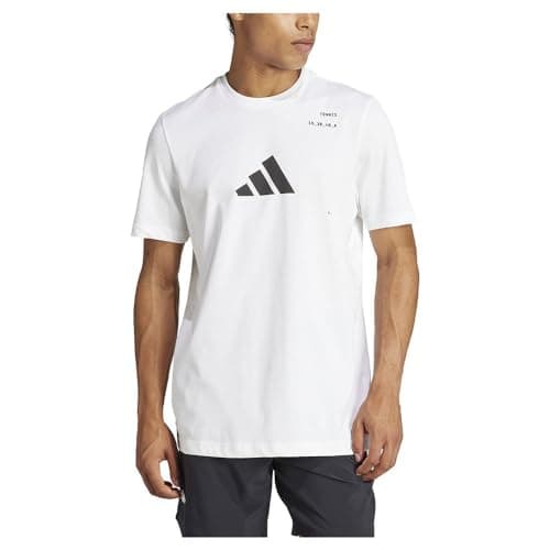 Image of adidas Men's AEROREADY Tennis Category Graphic Tee, White, M