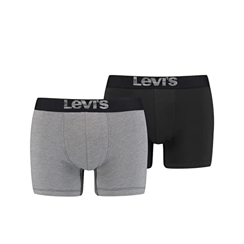 Image of Levi's Men's Boxer, Grey/Black, S (Pack of 2)
