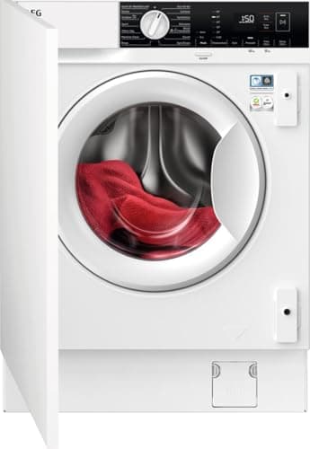 Image of AEG 6000 Series Integrated Washer Dryer 7/4 kg, 1600 rpm Spin, LX6WG74634BI, Wash-to-Dry, AutoSense, 60min Wash&Dry, 819x596x540 mm, White, Energy Class D