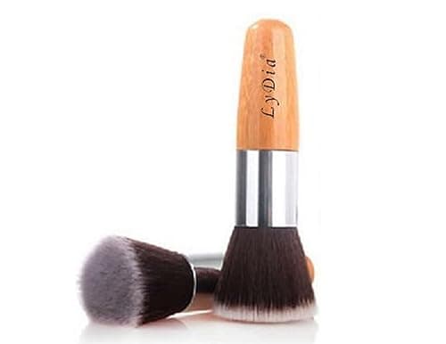 Image of LyDia® UK STOCK Flat Top Buffer Wooden Liquid Foundation/Powder/Bronzer Makeup Brush