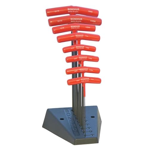 Image of Bondhus, BTX80MMS T-Handle BALLDRIVER HEX Set + Stand 2MM-10MM, 13189