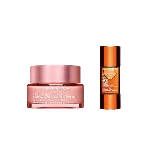 Image of Bundle of Clarins Multi-Active Day Cream SPF15 50ml + Clarins Radiance-Plus Golden Glow Booster for Face 15ml