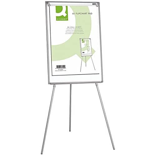 Image of Q-Connect Plain Flipchart Pad A1 40 Sheet, Pack of 5